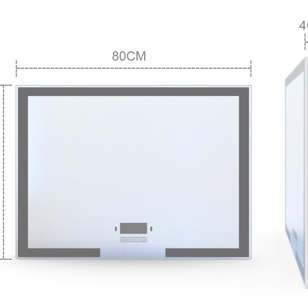 定制长方形铝框浴室镜